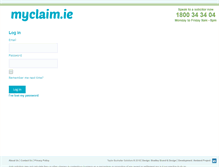 Tablet Screenshot of myclaim.ie